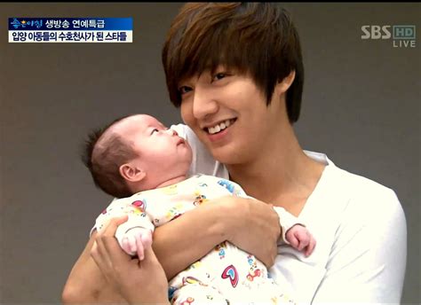 does lee min ho have a child